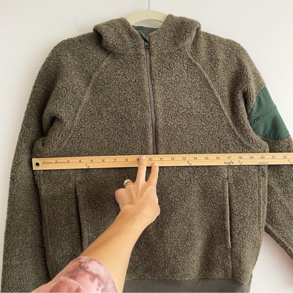 Outdoor Voices MegaFleece wool half zip sweater hoodie athleisure lounge small S - Picture 10 of 12
